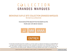 Tablet Screenshot of collection-grandes-marques.com